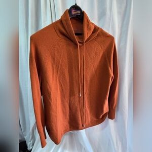 Cynthia Rowley Orange Cowl Neck Sweater